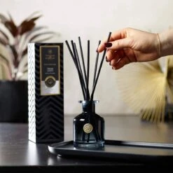 Fresh Linen Signature Reed Diffuser -Home Candles 3 ABDIF104 In Use