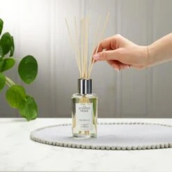 Fresh Linen Reed Diffuser -Home Candles 3 SHDIF021 In Use 2