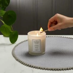 Jasmine & Tuberose Scented Jar Candle -Home Candles 3 SHJAR021 In Use