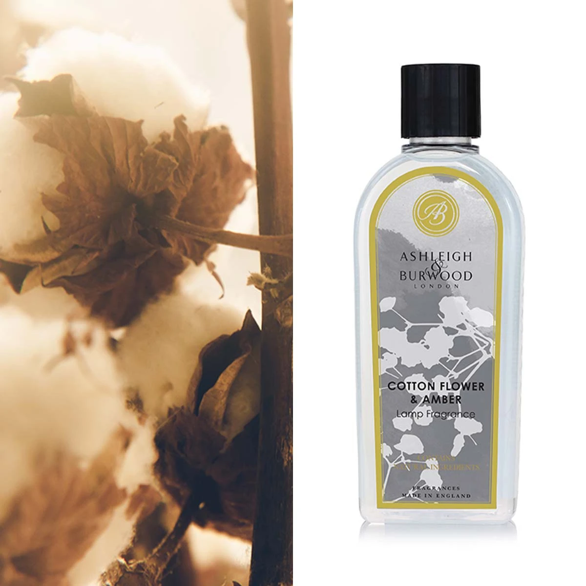 Cotton Flower & Amber Lamp Fragrance 3 Cotton Flower & Amber Lamp Fragrance