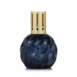 Blue Spiral Glass Fragrance Lamp
