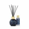 Blue Diffuser With Black Pepper & Amber Decorative Reed Diffuser Set -Home Candles HCSET003